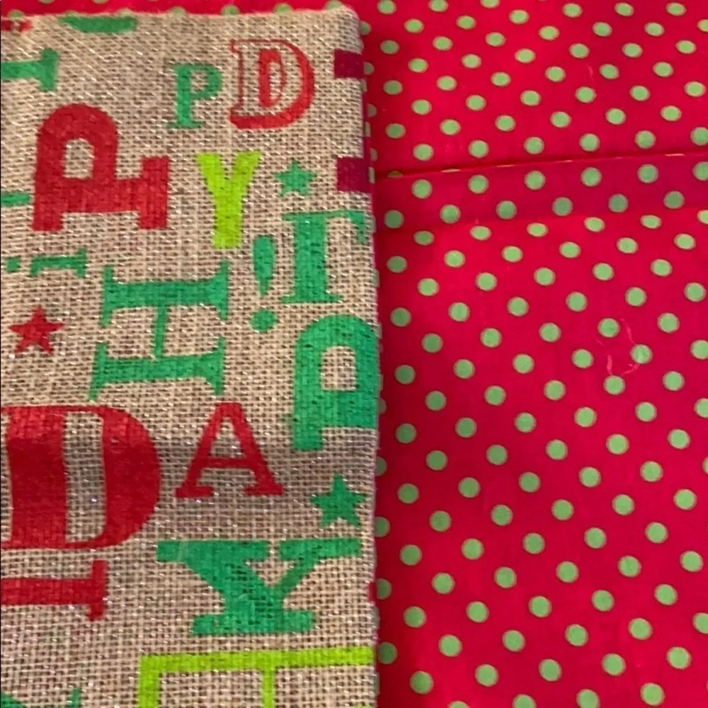 New Holiday pillow covers 16x16 red &green